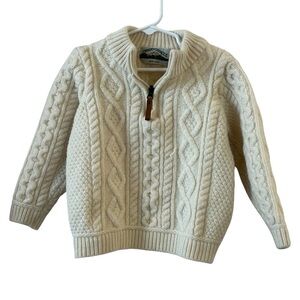 Aran Crafts Cream Knit Sweater